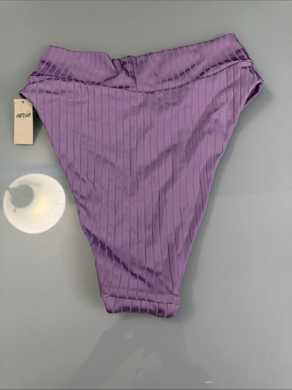 NWT Aerie High Waisted Front Cross Cheeky Bikini Bottoms - Picture 5 of 5